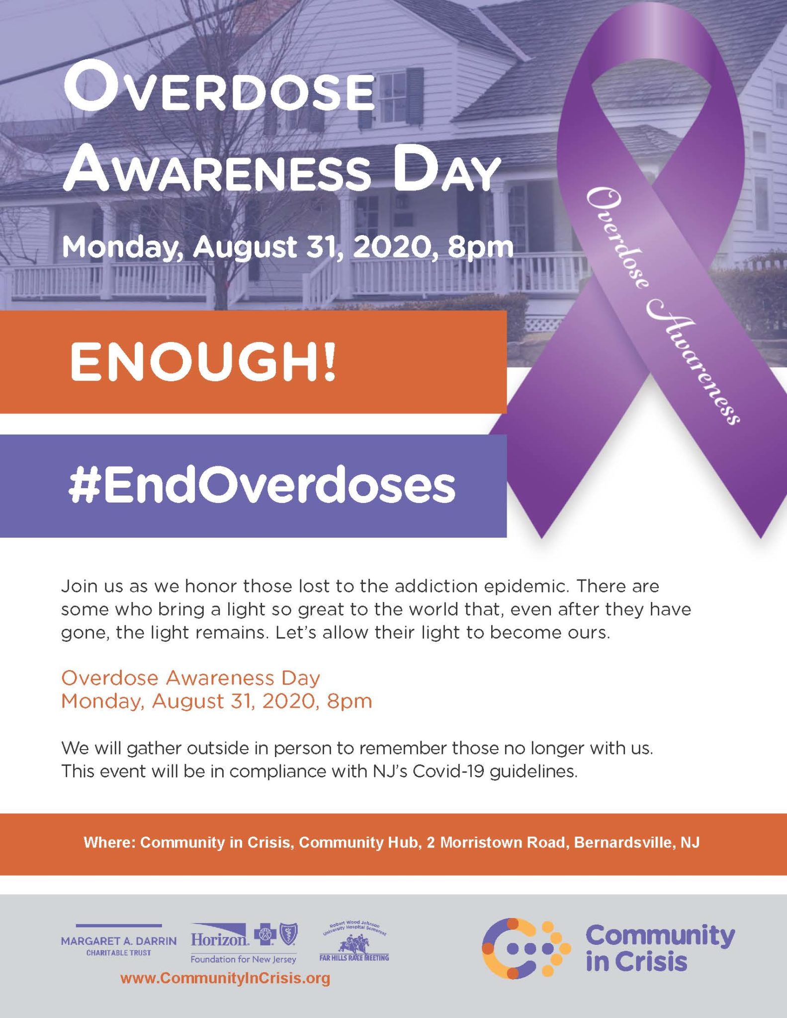Overdose Awareness Day Community in Crisis