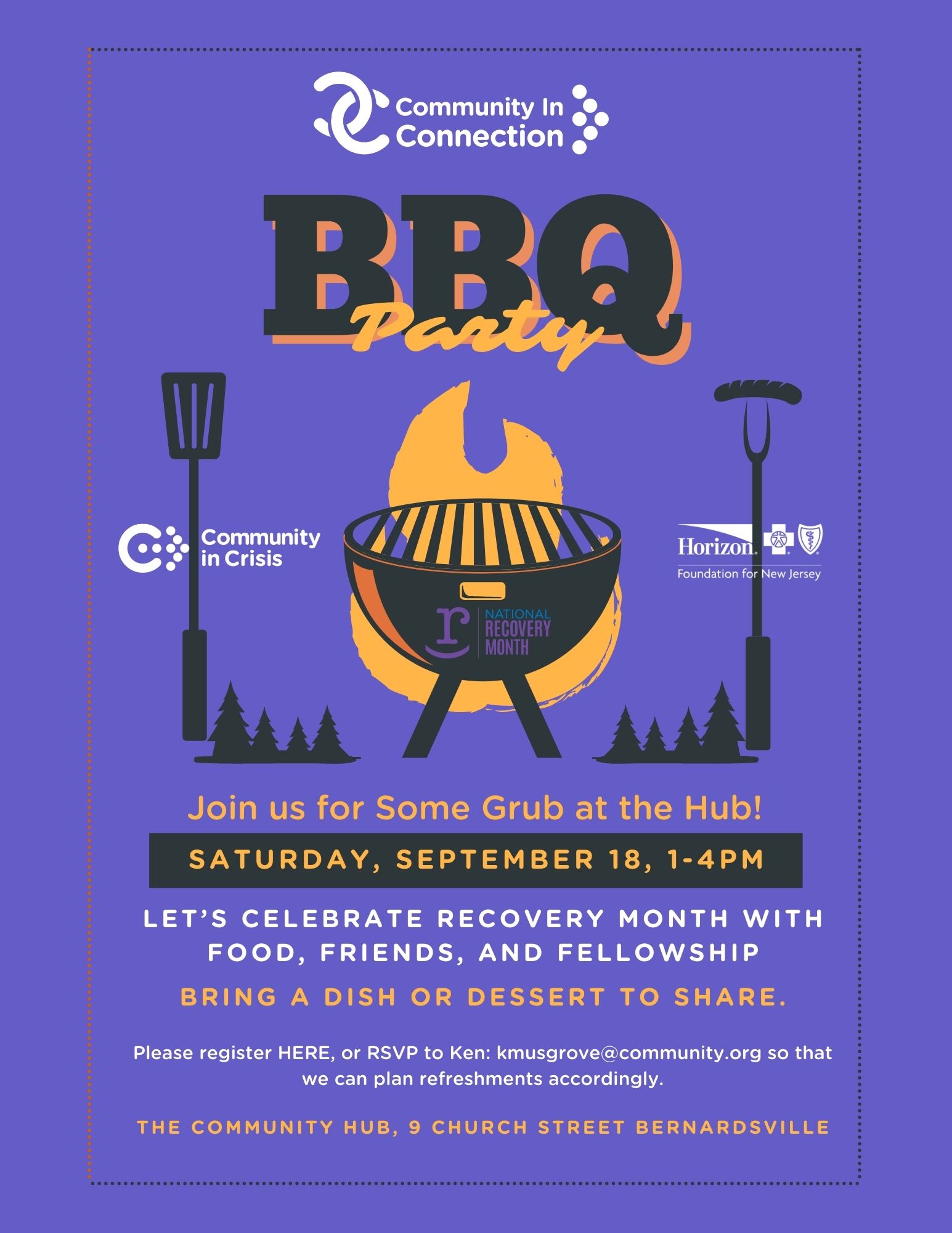 CIC BBQ Party Event Flyer