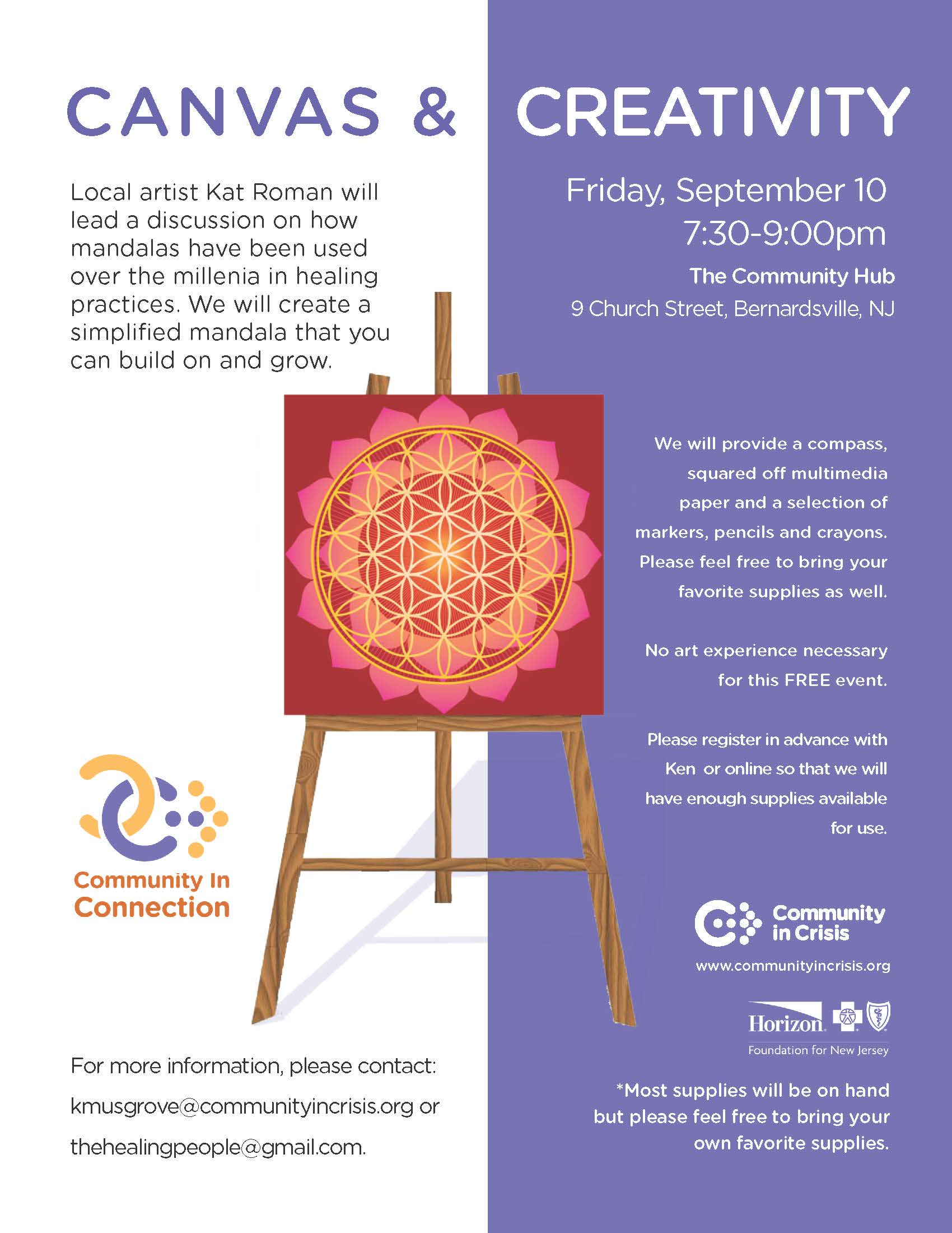 CIC Canvas and Creativity September 10