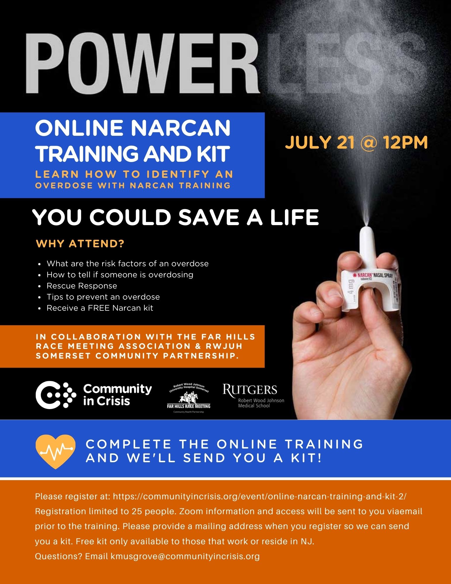 CiC Narcan Training July 21