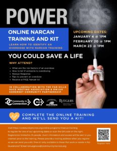 CiC Narcan Training 2023 Dates
