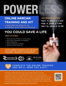 CiC Narcan Training 2025 Dates