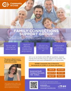 CiC Family Connections Dates 2025 Second Half