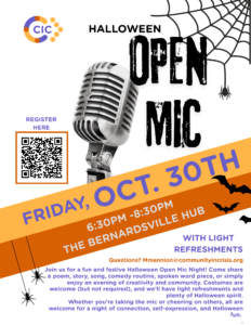Halloween Open Mic Night Sober Event Bernardsville